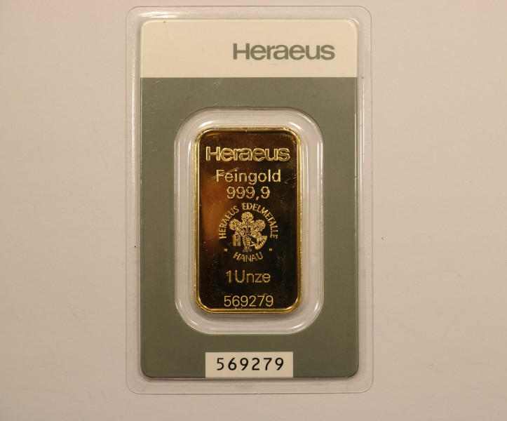 Feingoldbarren 31,1 Gramm