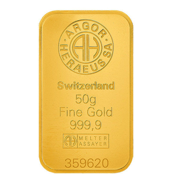 Preview: Feingoldbarren 50 Gramm